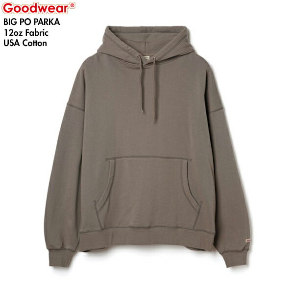 Rakuten - Goodwear グッドウェア 2024年モデル 2W7-0510 USAコットン無地ビッグPOパーカー メンズ レディース