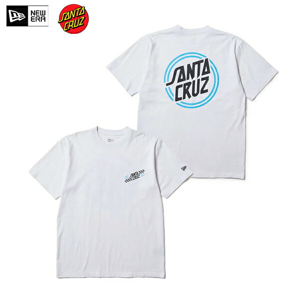 Rakuten - NEW ERA ニューエラ 14384107 半袖 コットン Tシャツ SANTA CRUZ サークルロゴ ホワイト レギュラーフィット