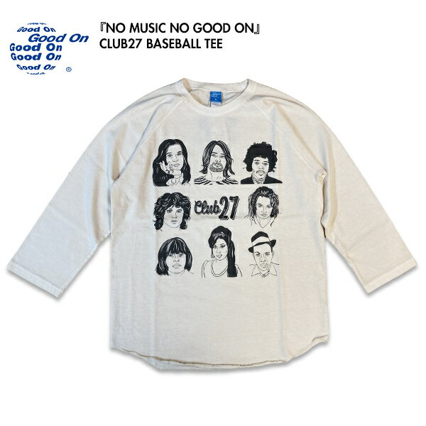 Rakuten - Good On グッドオン CLUB27 ベースボール Tシャツ ラグラン 7分袖 ユニセックス アメリカ製生地 日本製 OLBB1306P BASEBALL TEE