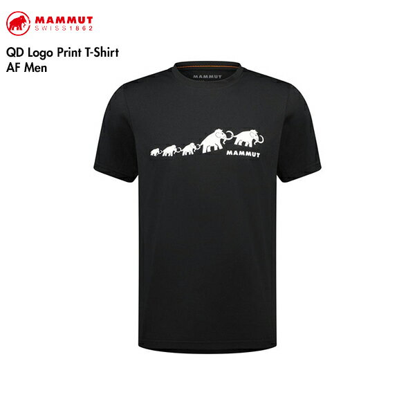 Rakuten - ［定番］MAMMUT マムート 1017-02012 QD Logo Print T-Shirt AF Men QD ロゴ プリント Tシャツ アジアンフィット