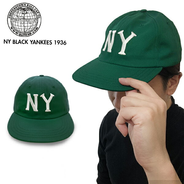 COOPERSTOWN BALLCAP クーパーズタウンボールキャップ NYBYC36 NYブラックヤンキース1936 ロゴ 春夏秋冬 コットン 綿 100%