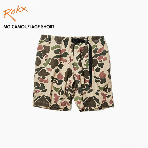 ［定番］ROKX ロックス RXMS193028 MG カモフラージュ ショーツ MG CAMOUFLAGE SHORT