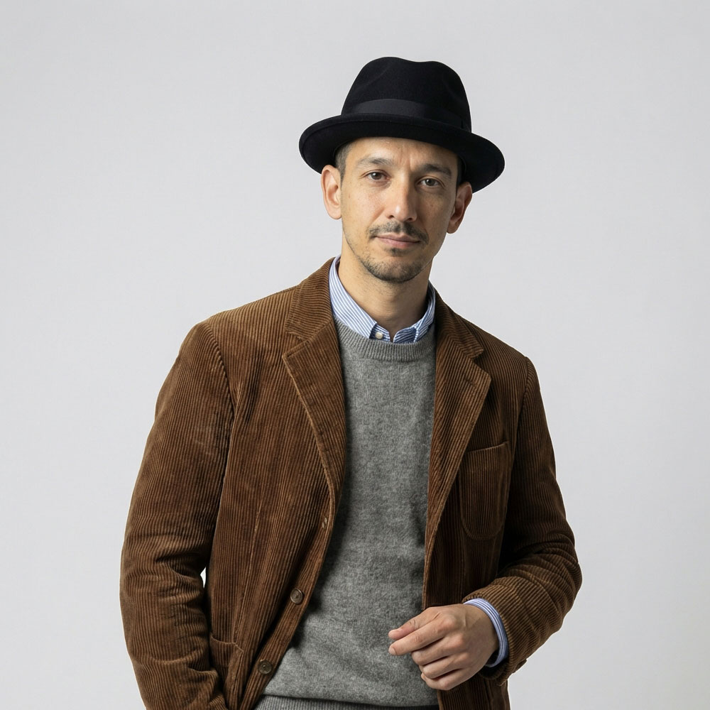 中折れハット メンズ 日本製 ウールフェルト 5.5cmブリム 帽子 DRAGONHAT ドラゴン...