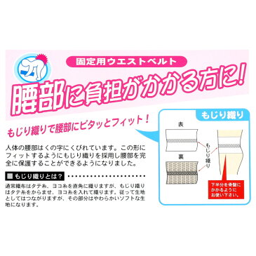 訳あり 固定用 ウエスト ベルト 男女兼用 婦人 紳士 タイプ 腰 固定 サポーター ソフト 伸縮 生地 もじり織り サポート 箱なし 激安 アウトレット 国産 日本製 在庫限り なくなり次第終了【ゆうパケット 送料無料 （保証無し)（代引不可）】