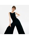 Repetto（レペット）Tie Jumpsuit本商品は、ソフトなジャージー素材を使用したジャンプスーツです。動きやすいノースリーブタイプで、フロントはラウンドネック、バックはVネックにし、前後で異なる雰囲気を楽しめるようデザイン。ギュッと結ぶウエストリボンがポイントです。ワイドなパンツシルエットにより、脚のラインが響きにくくなっています。型番：51151232600602-99-007 HF6744【採寸】サイズ身幅ウエストヒップ股下渡り幅裾幅総丈S40.0cm71.0cm94.0cm55.0cm34.0cm35.5cm117.5cmM42.0cm75.0cm98.0cm56.0cm35.0cm36.5cm122.0cmL44.0cm79.0cm102.0cm57.0cm36.0cm37.5cm125.0cm商品のサイズについて【商品詳細】-素材：レーヨン95% ポリウレタン5%サイズ：S、M、L※画面上と実物では多少色具合が異なって見える場合もございます。ご了承ください。商品のカラーについて 【予約商品について】 ※「先行予約販売中」「予約販売中」をご注文の際は予約商品についてをご確認ください。■重要なお知らせ※ 当店では、ギフト配送サービス及びラッピングサービスを行っておりません。ご注文者様とお届け先が違う場合でも、タグ（値札）付「納品書 兼 返品連絡票」同梱の状態でお送り致しますのでご了承ください。 ラッピング・ギフト配送について※ 2点以上ご購入の場合、全ての商品が揃い次第一括でのお届けとなります。お届け予定日の異なる商品をお買い上げの場合はご注意下さい。お急ぎの商品がございましたら分けてご購入いただきますようお願い致します。発送について ※ 買い物カートに入れるだけでは在庫確保されませんのでお早めに購入手続きをしてください。当店では在庫を複数サイトで共有しているため、同時にご注文があった場合、売切れとなってしまう事がございます。お手数ですが、ご注文後に当店からお送りする「ご注文内容の確認メール」をご確認ください。ご注文の確定について ※ Rakuten Fashionの商品ページに記載しているメーカー希望小売価格は、楽天市場「商品価格ナビ」に登録されている価格に準じています。 商品の価格についてRepettoRepettoのその他福袋・ギフト・その他ご注文・お届けについて発送ガイドラッピンググッズ3,980円以上送料無料ご利用ガイド