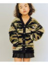 【SALE/47%OFF】【10C REPIPI】カモフラシャギーニットカーディガン 10C REPIPI レピピアルマリオ トップス カーディガン ブラック ...