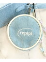 【SALE/50%OFF】DENIMサークルポーチ repipi armario レピピアルマリオ 財布・ポーチ・ケース ポーチ ホワイト【RBA_E】[Rak...