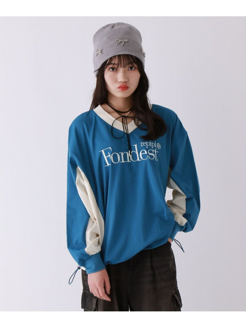 【SALE／40%OFF】GAMEシャツ repipi armario レピピアルマリオ トップス カットソー・Tシャツ ブルー ホワイト ブラウン ブラック【RBA_E】[Rakuten Fashion]のサムネイル