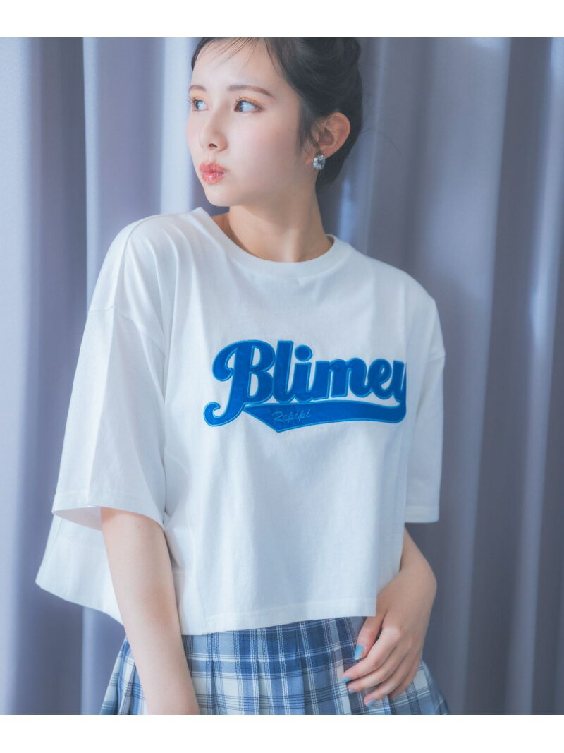 シャララロゴTシャツ repipi armario レピピアルマリオ トップス カットソー・Tシャツ ホワイト ブラック グレー ピンク