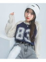 【SALE/20%OFF】ナンバリングラグランニット repipi armario レピピアルマリオ トップス ニット ネイビー ブラック レッド【RBA_E】...