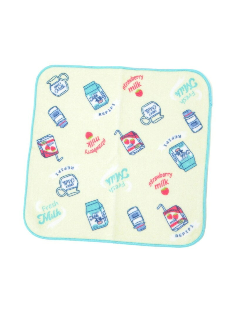 MILKハンカチ repipi armario レピピアルマリオ ファッション雑貨 ハンカチ・ハンドタオル ピンク ブル..