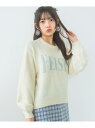 【SALE/30%OFF】ラメロゴシャギーニット repipi armario レピピアルマリオ トップス ニット グレー ホワイト ネイビー【RBA_E】[R...