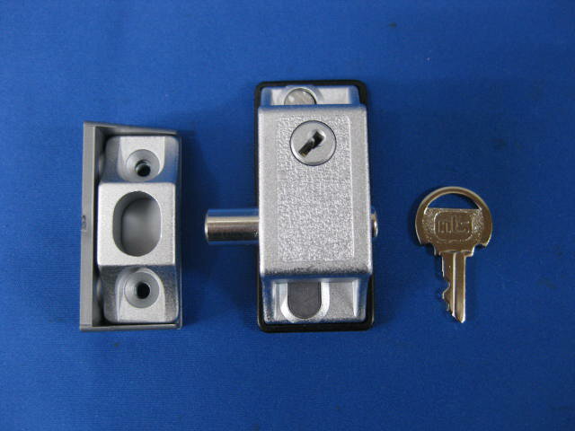 インサイドロックシルバー色（DS-IN-1U）勝手口個室用ロック希望箇所にロック可