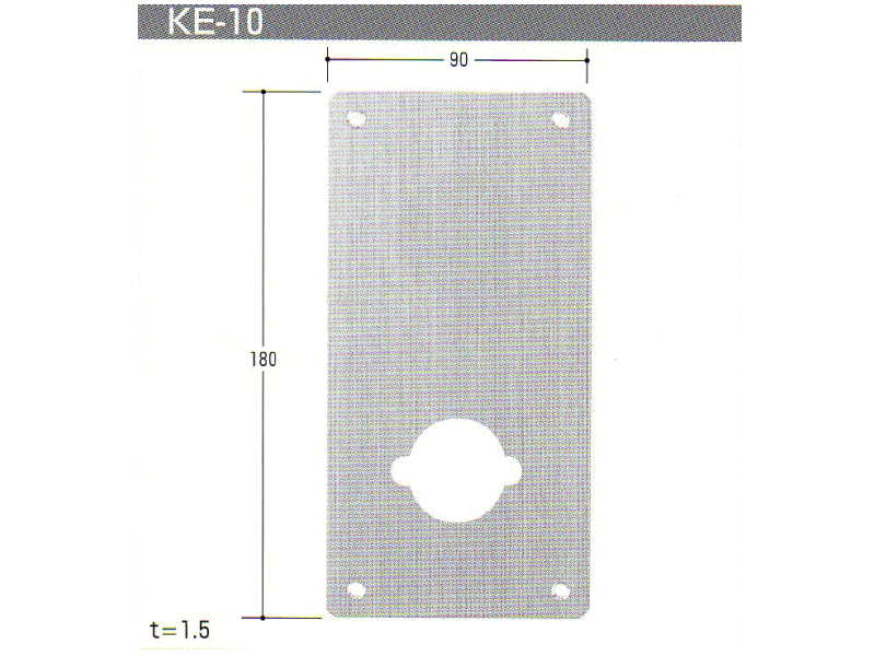 MIWA　LAゴールLG用穴なし　HL　エスカッション　KE-10(KE10)