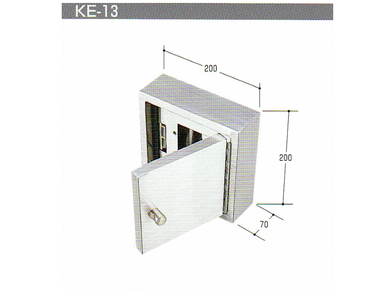 MIWA　TKU002用テンキーBOX　エスカッション　KE-13(KE13)