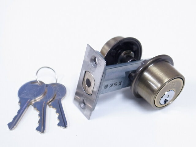 ナガサワ　リヴィエール本締錠 22080 真鍮ブロンズ色バックセット51ミリ☆☆NAGASAWA　ナガサワ☆本締錠　22080☆NAGASAWA ナガサワ☆☆ 玄関 ドア 扉 修理 補修 交換 部品 パーツ