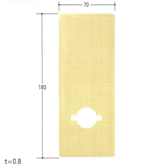 MIWA　LAゴールLG用穴なし　BS　エスカッション　KE-08(KE08)