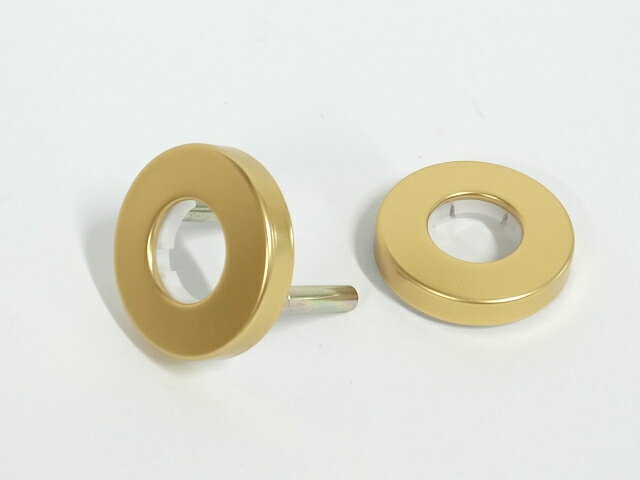 ゴール社レバーハンドル用丸座中ワンセットゴールド色　直径45ミリ(LY-R3旧型仕様)☆☆GOAL ゴール☆レバ..