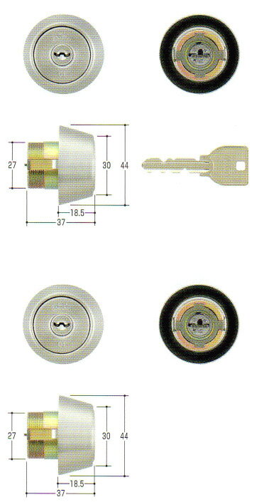 U9LD,BH,DZ取替用両面シリンダーシルバー色（MCY-209　MCY209)☆☆MIWA ミワ 美和☆ LD BH DZ ☆MIWA ミワ 美和☆☆ 玄関 ドア 扉 修理 補修 交換 部品 パーツ 1