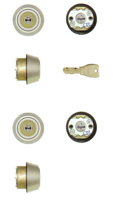 MIWA玄関ドア交換用シリンダー　シルバー　MCY-0505(MCY-505 MCY505)☆☆MIWA ミワ 美和☆PS 2ヶ同一☆MIWA ミワ 美和☆☆ 玄関 ドア 扉 修理 補修 交換 部品 パーツ