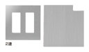LAMP スイッチ・コンセントプレート クールメタル ヘアライン仕上 2連PXP-ES02-HL《取寄品》☆☆LAMP ランプ スガツネ☆☆デザイン 電気 配線 部品 パーツ スイッチカバー リフォーム リノベーショ…
