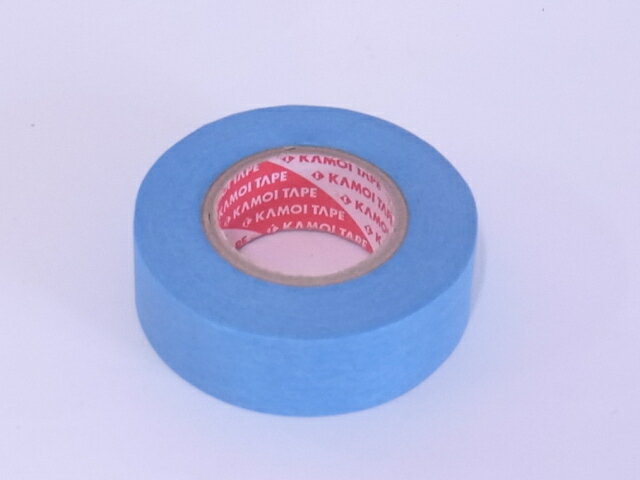 カモイ加工紙　マスキングテープ幅18ミリ×18M　青