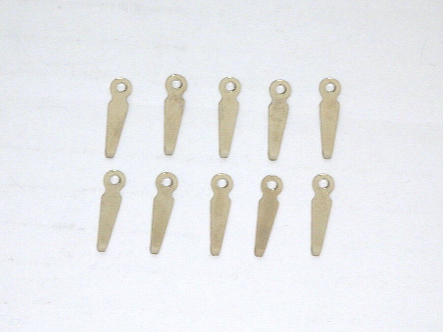 額縁の裏板留め金具（トンボ、ササ）小サイズ 10個セットニッケルめっきのサムネイル