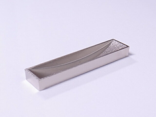 SK　箱型戸引手梨地仕上げ（シルバー色）　75ミリ