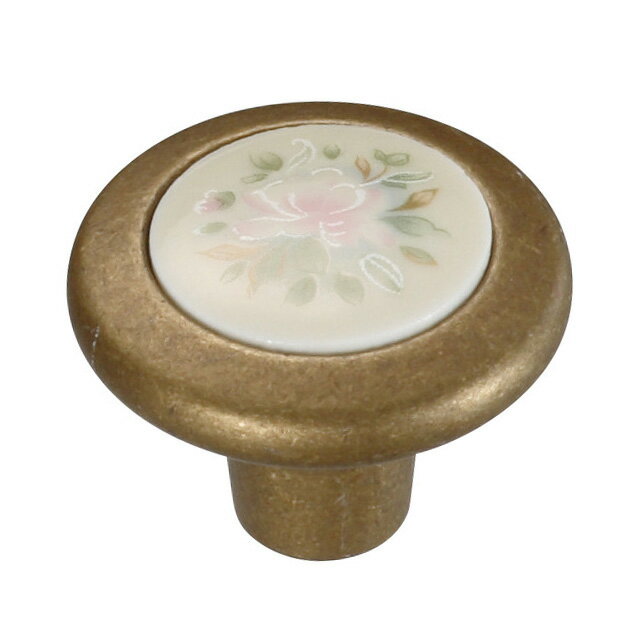 つまみハンドル王国　 セラミックつまみ（花柄） KTH-J330【お買い上げ2000円(税込)以下、宅配便以外で..