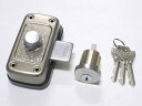 ゴールP-MDU-5面付補助錠ステン色 玄関 ドア 扉 修理 補修 交換 部品 パーツ(3)