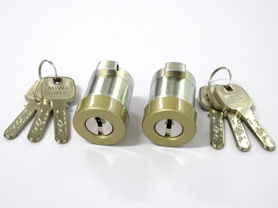 JN PG571(PGF) 取替用シリンダーGL色(塗装ゴールド色) 同番 (MCY-519　MCY519)☆☆MIWA ミワ 美和☆JN PG 571☆MIWA ミワ 美和☆☆