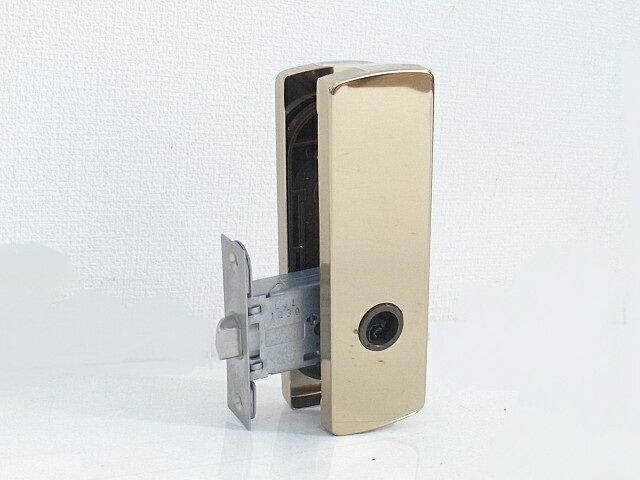 川口技研（GIKEN　ギケン）角長座　空錠 ケースセットLS　1H15-G　 鏡面ゴールド色バックセット 51ミリ..