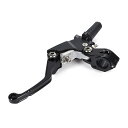 クラッチレバー ピボットパーチ YZ125 YZ250 汎用 ウルトラライト 軽クラ 軽クラッチ ブラック