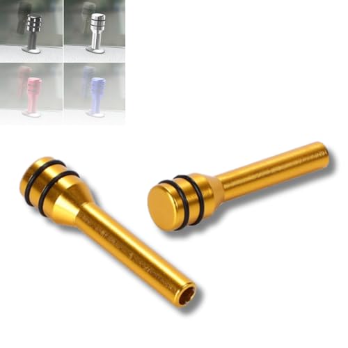 Partools スズキ対応 ジムニー ドアロックピン アルミ合金 汎用 イエロー 2個 カスタムパーツ イエロー2個