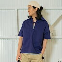 Le Pigeon Voyageur S/S FISHERMAN'S SMOCK ショートスリーブ フィッシャーマンズ スモック インクブルー 作業着 フレンチ ヨーロッパ フィッシング 漁師 インクブルー ブラック ベージュ 夏 レジャー 半袖 キャンプ 釣り カジュアル ライフスタイル ワーク ピジョン メンズ