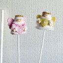 【SALE 30%OFF】クリスマス ピック ラメ エンジェル 2種セット 天使 飾り オーナメント かわいい 雑貨 装飾 飾り インテリア ブライダル 出産祝...