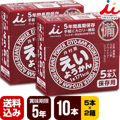 井村屋 えいようかん 2箱[60g×10本] 非常食 保存食 送料込のサムネイル