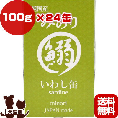 いわし缶 100g×24缶 ▼g ペット フード 犬 ドッグ 猫 キャット ウェット 鰯 缶詰 無添加 純国産 無料