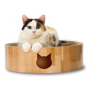 バリバリボウル 猫柄 猫壱 ▼a ペット グッズ 猫 キャット ベッド 爪とぎ
