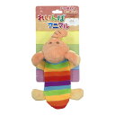 れいんぼアニマル ゾウ スーパーキャット ▼a ペット グッズ 犬 ドッグ おもちゃ 3つの笛入り 引っ張りっこ RB-03