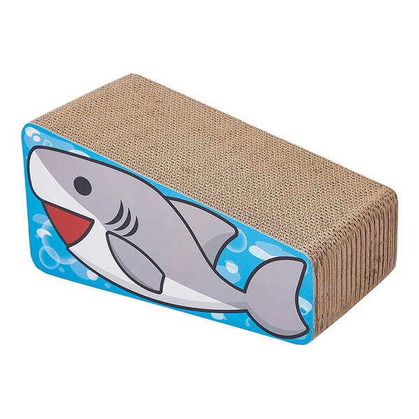 つめみがきジョーズ 立体つめみがき サメ アドメイト ▼a ペット グッズ 猫 キャット おもちゃ 爪磨き A..