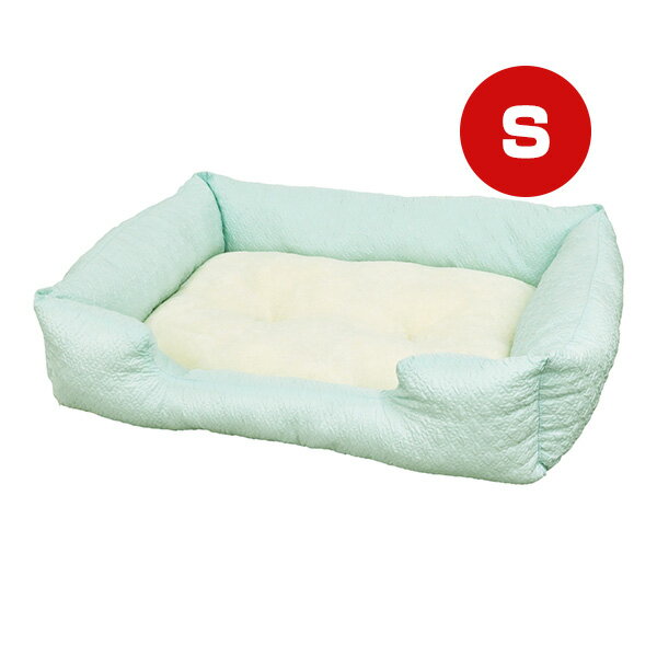 SMILE スクエアベッド リップルエメラルド S エースプロダクツ ▼g ペット グッズ 犬　ドッグ 猫 キャッ..