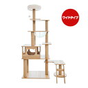 木登りアスレチックタワー ワイドタイプ シンセーインターナショナル ▼a ペット グッズ 猫 キャット Wanyanya 送料無料