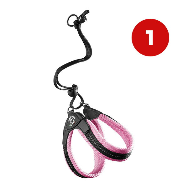 Harness Leash - リベルタ ソフトメッシュ 1 ピンク ▼g ペット グッズ 犬 ドッグ アクセサリー ハーネスリード 胴輪 引き紐 TRE PONTI LTP103 送料無料