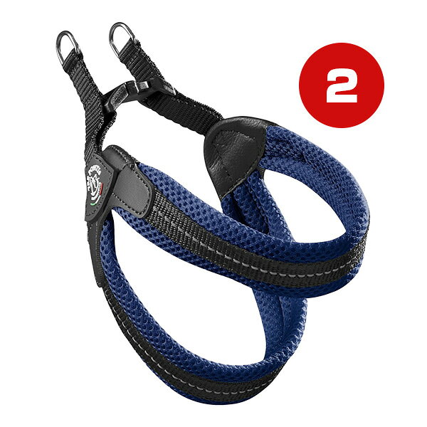 Rakuten - フィッビア ソフトメッシュ 2 ブルー ▼g ペット グッズ 犬 ドッグ アクセサリー ハーネス 胴輪 TRE PONTI LTP113 送料無料