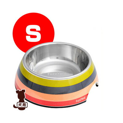 ■FuzzYard 二層食器 クアトロ S ホッタハブ ▽b ペット グッズ 犬 ドッグ 食器 ステンレス