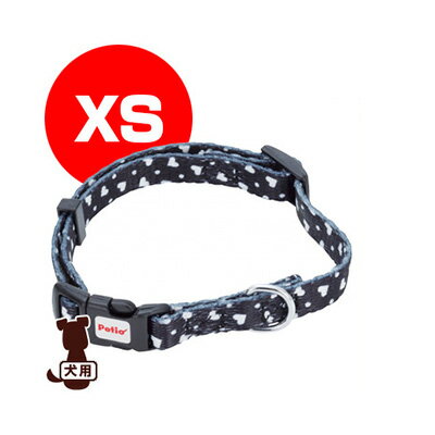 ☆Petio ARFashion ハートドットカラー XS ブラック ヤマヒサ ▼g ペット グッズ 犬 ドッグ アクセサリー 首輪