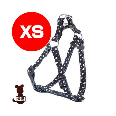 ☆Petio ARFashion ハートドットハーネス XS ブラック ヤマヒサ ▼g ペット グッズ 犬 ドッグ アクセサリー 胴輪