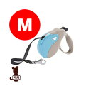 ferplast ファープラスト アミーゴ M テープタイプ BEIGE-BLUE ファンタジーワールド ▼w ペット グッズ 犬 ドッグ アクセサリー 伸縮リ...