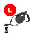 ferplast ファープラスト アミーゴ L テープタイプ BLACK ファンタジーワールド ▼w ペット グッズ 犬 ドッグ アクセサリー 伸縮リード(4)